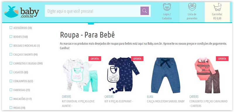 site de roupas de bebe confiavel